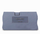 Kit Placa Final Cinza | Borne Mola 4,0mm 10 Peças